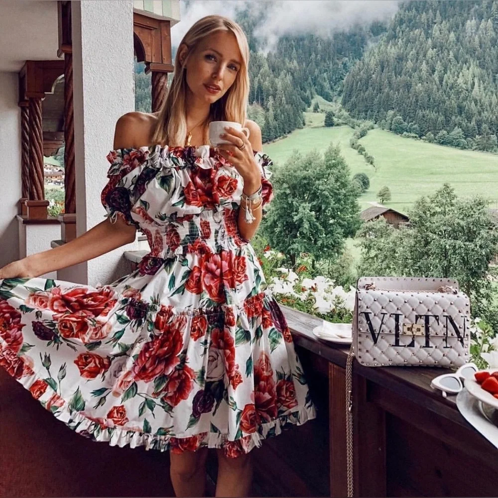 Women’s Dolce & Gabbana Floral Peony Print Dress size 36 (EU)/ 0-2 (US) … - Picture 7 of 14